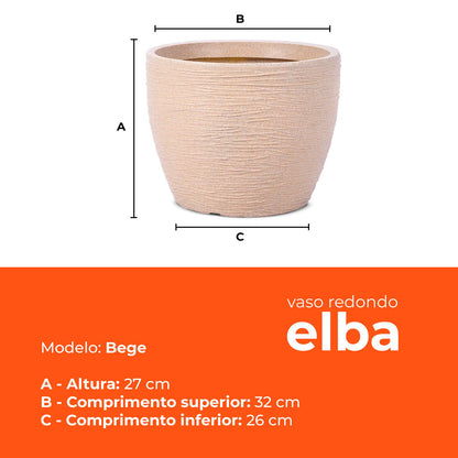 Kit 3 Vasos Elba Bege 27 Terrano