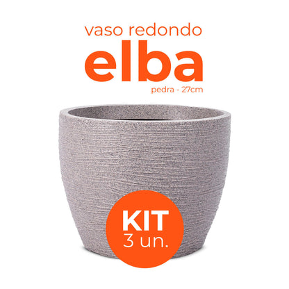 Kit 3 Vasos Elba Pedra 27 Terrano