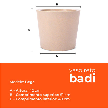 Kit 3 Vasos Badi Bege 42 Terrano