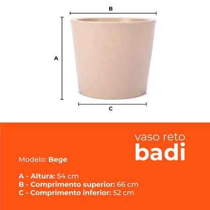 Kit 3 Vasos Badi Bege 54 Terrano