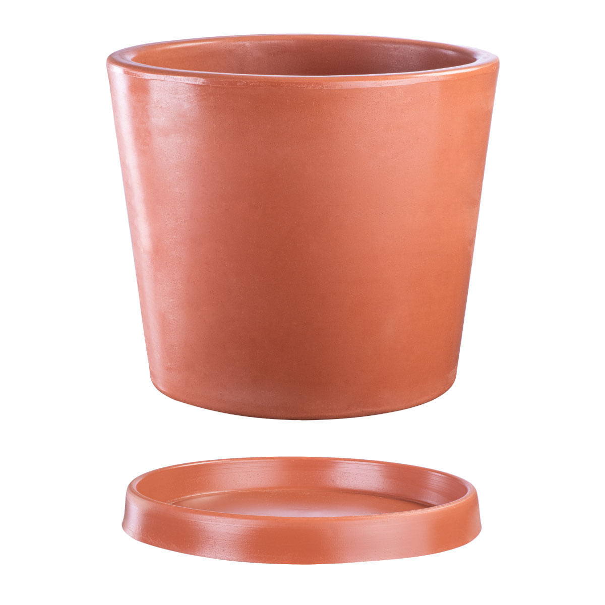 Kit Vaso e Prato Badi Terracota 42 Terrano