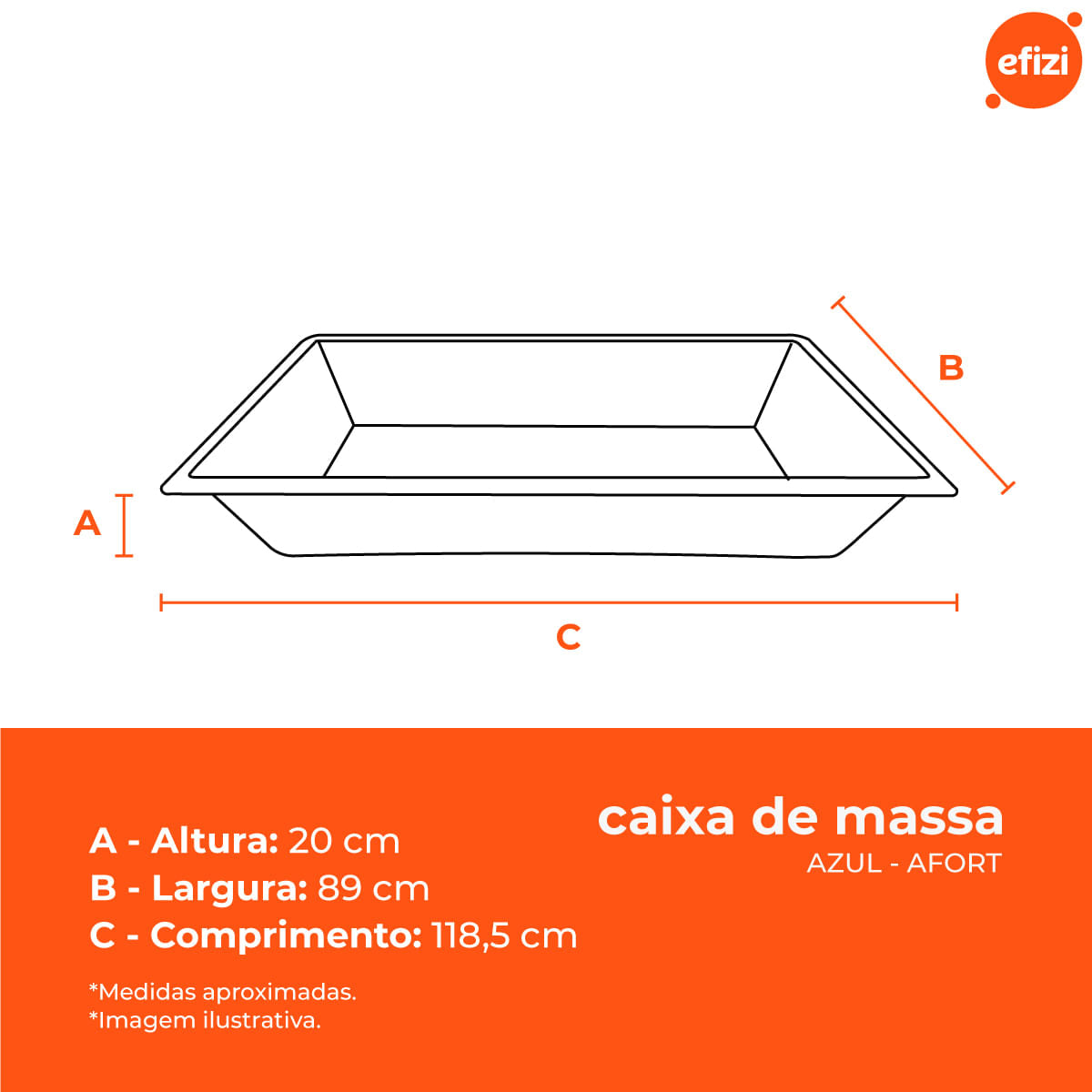 Caixa de Massa 160 litros Afort