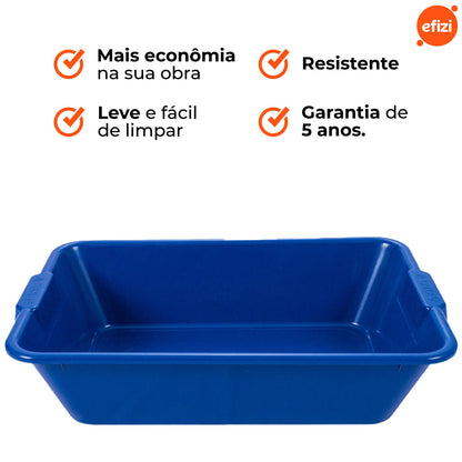 Kit 2 Caixas de Massa Azul 20 litros Afort