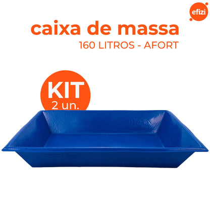 Kit 2 Caixas de Massa 160 litros Afort