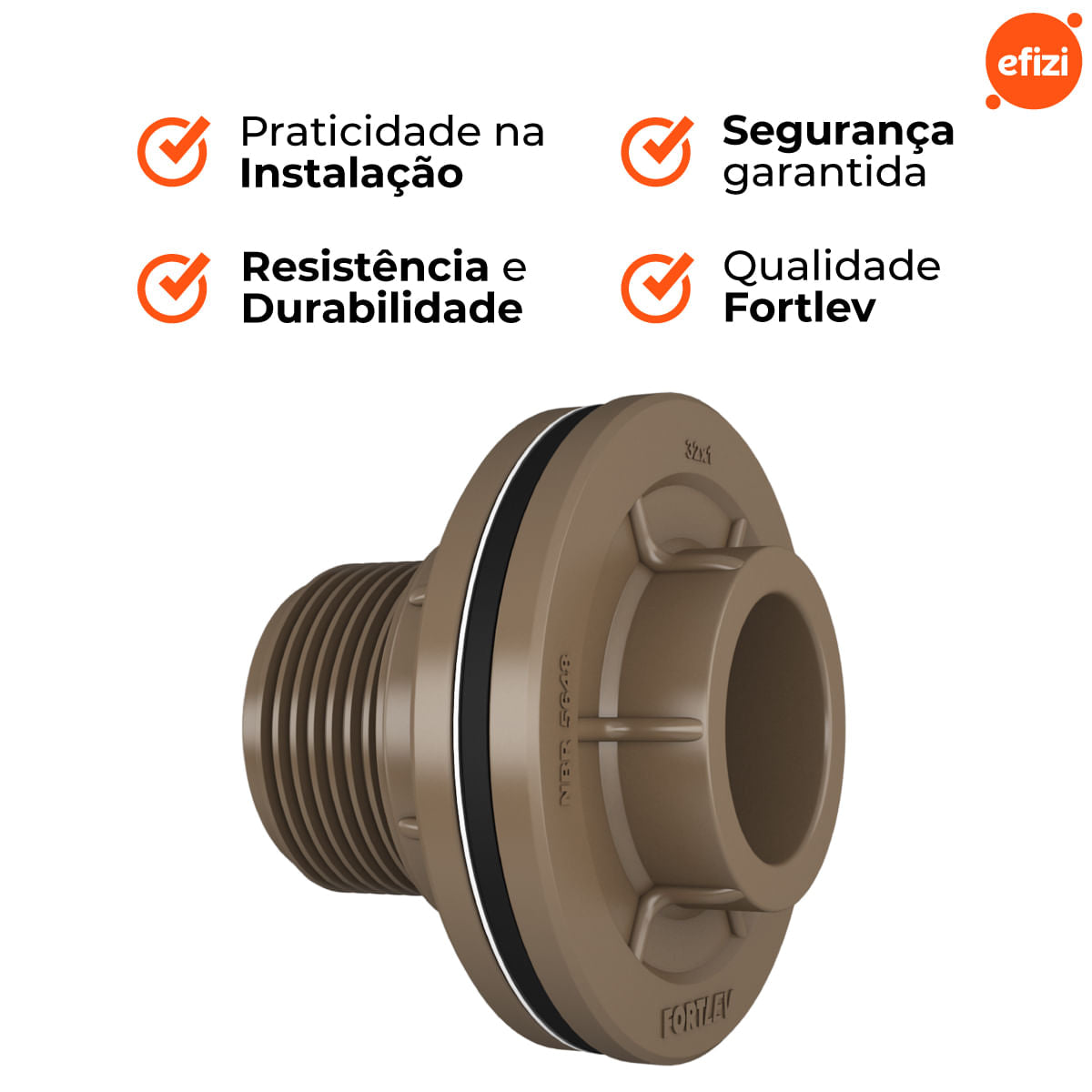 Adaptador Flange Caixa d'Água 32X1 Fortlev