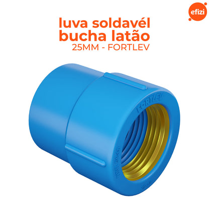 Luva Soldável Bucha Latão 25X3/4 Fortlev