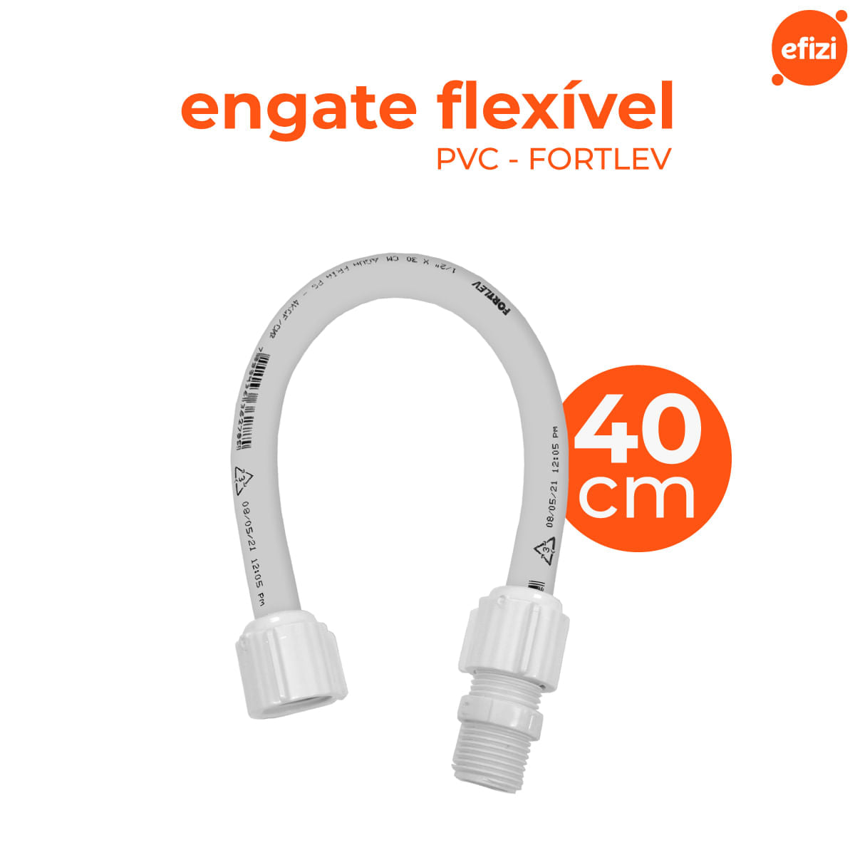 Engate Flexível PVC Fortlev 1/2 X 40 cm