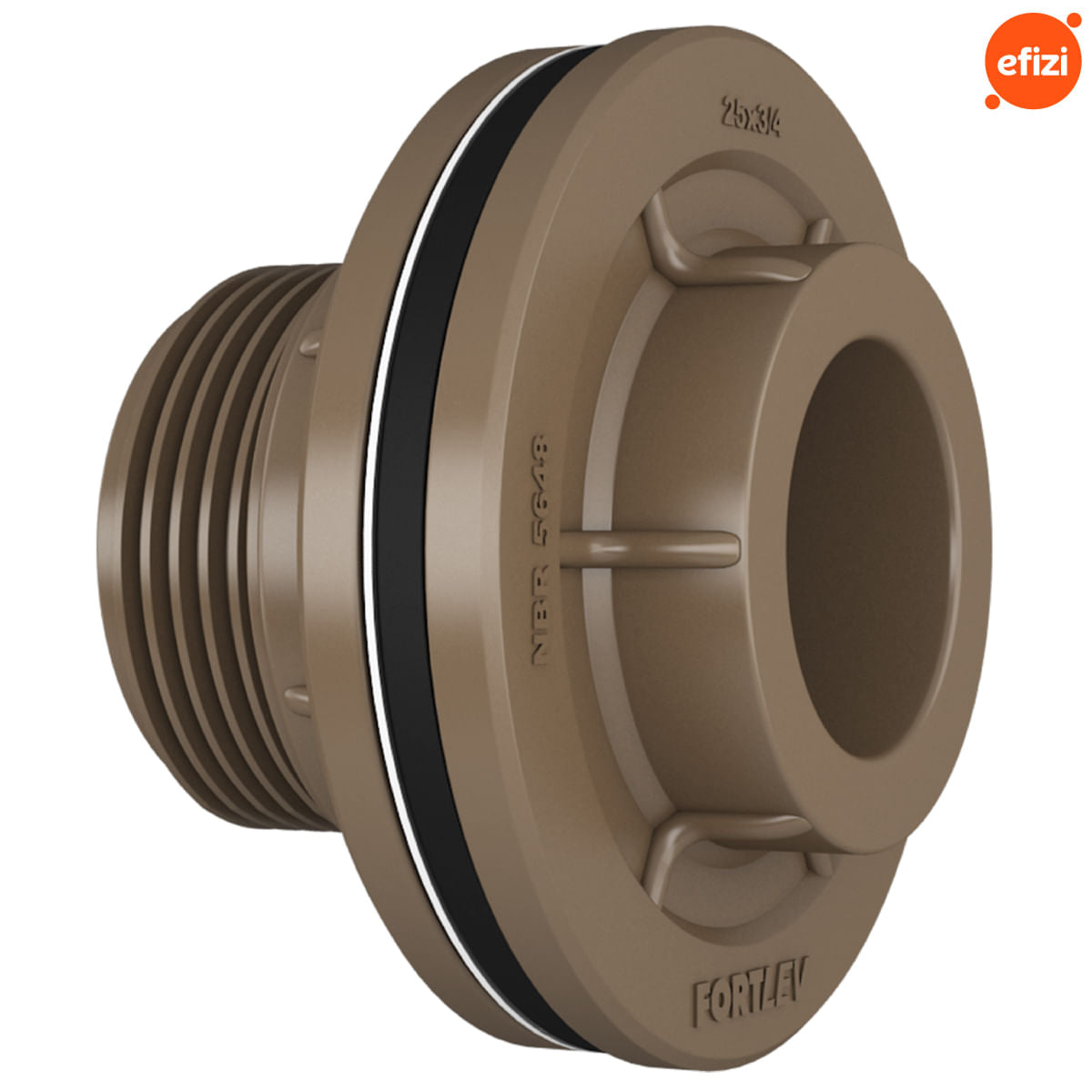 Kit Adaptador Flange 25x3/4 Fortlev 10 Unidades