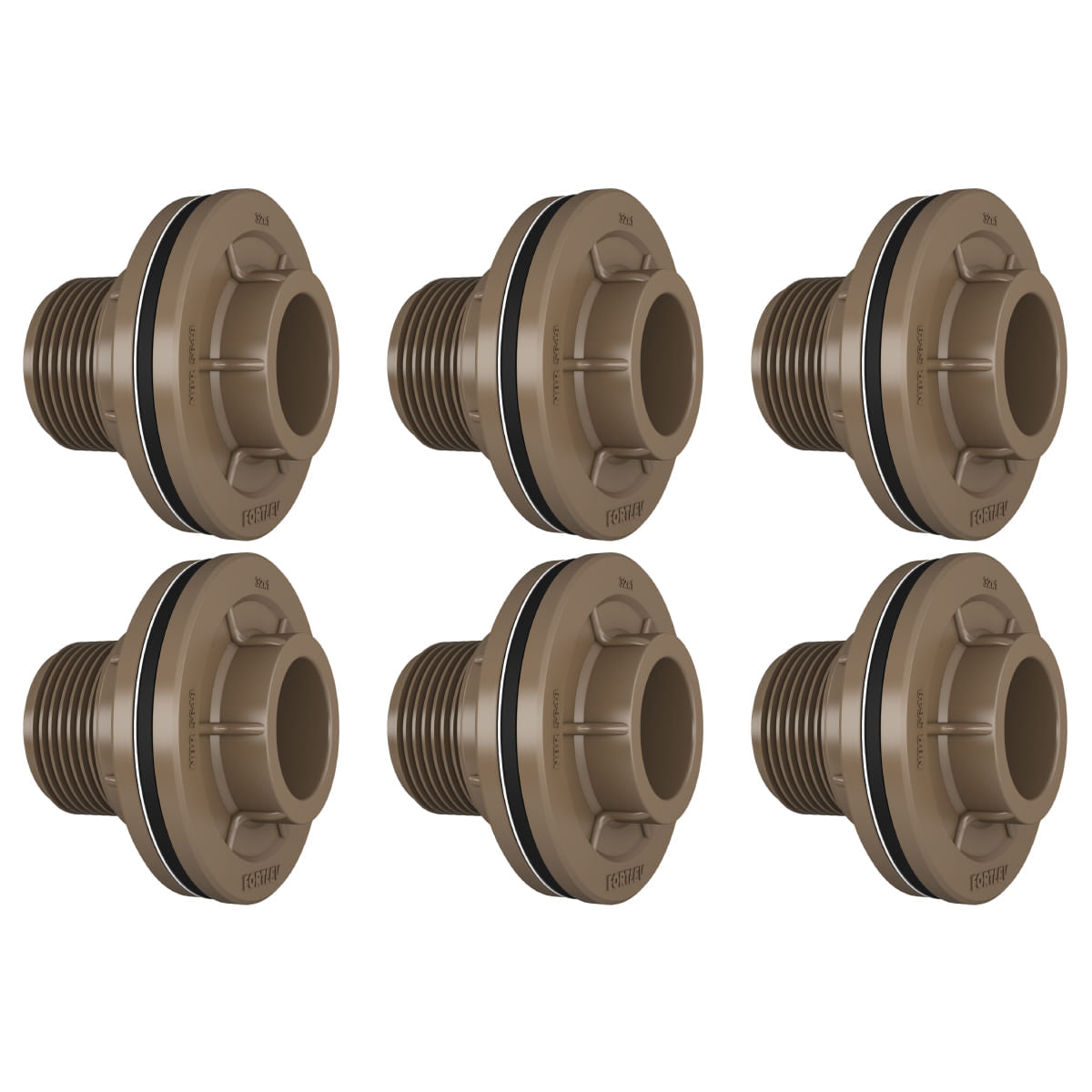 Kit Adaptador Flange 32x1 Fortlev 6 Unidades