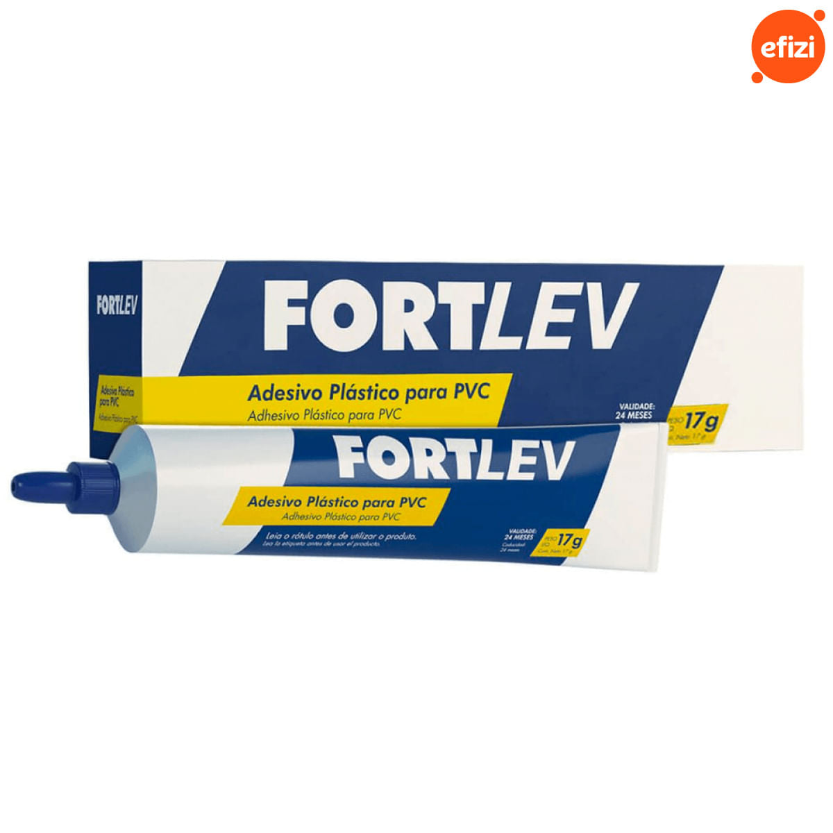 Kit Adesivo Plástico PVC Fortlev 48 Unidades