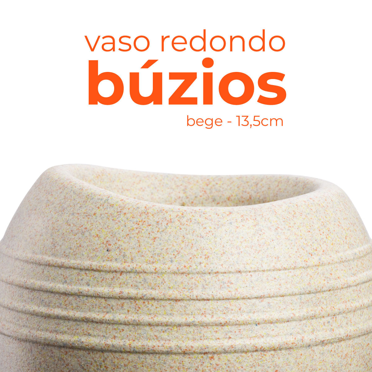 Vaso Búzios Bege Terrano