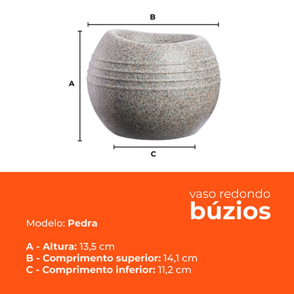 Vaso Búzios Pedra Terrano