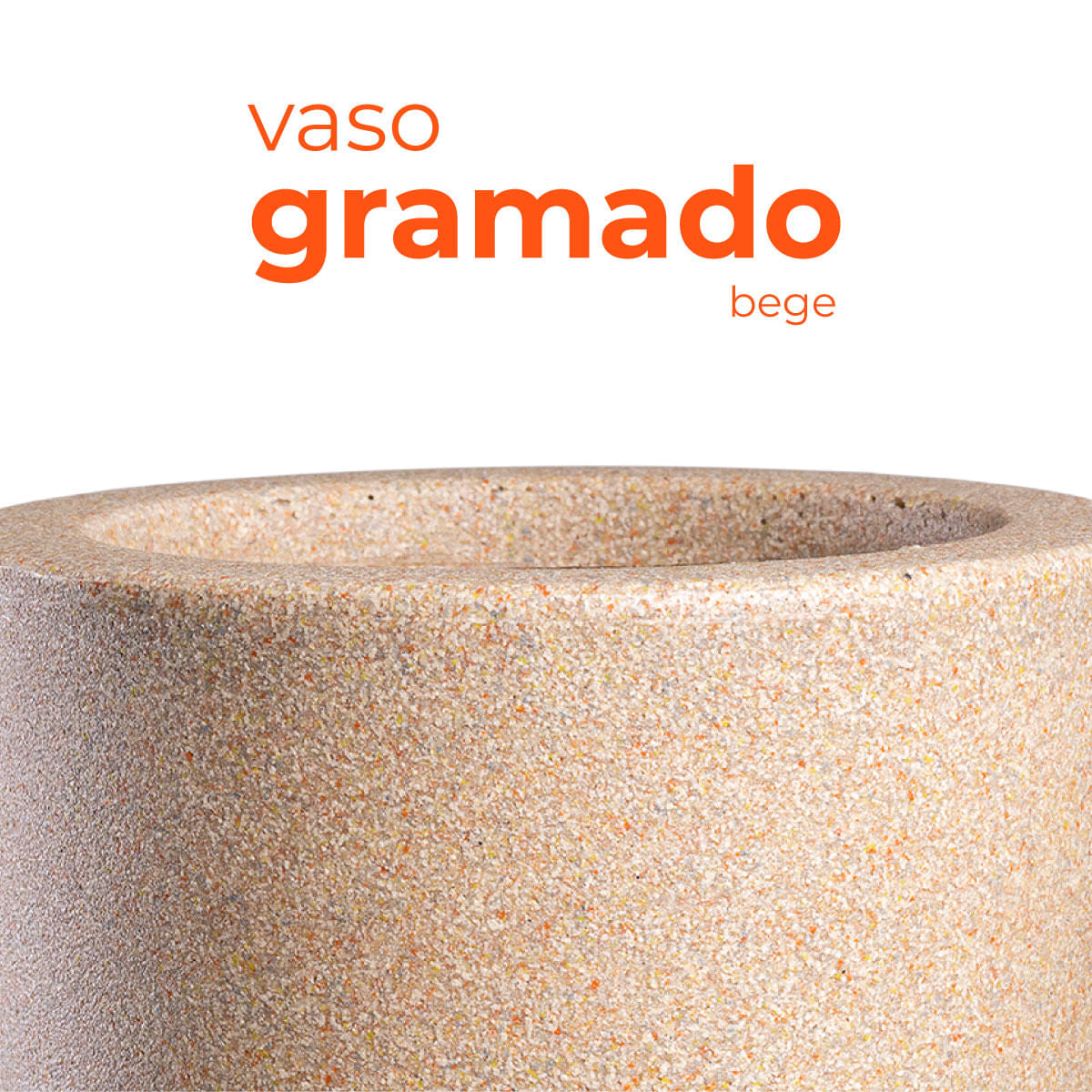 Vaso Gramado Bege Terrano