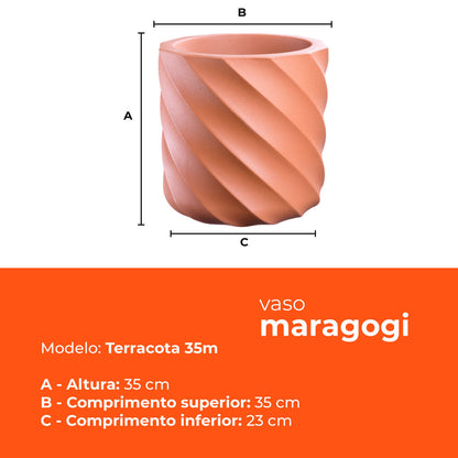 Vaso Maragogi Terracota 35 Terrano