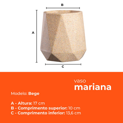 Vaso Mariana Bege Terrano