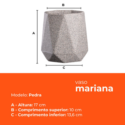 Vaso Mariana Pedra Terrano