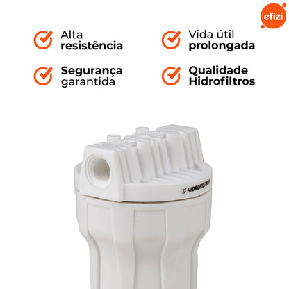 Filtro Purificador Clor 7" 5 Micra Branco Hidrofiltros