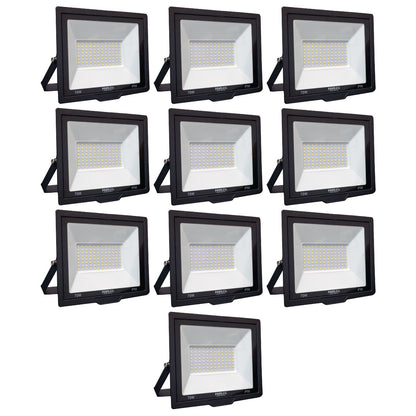 Kit 10 Refletores de Led 70W  Fortled