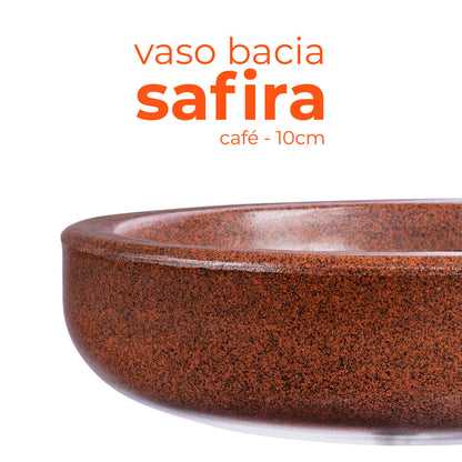 Vaso Bacia Safira Cafe 10 Terrano