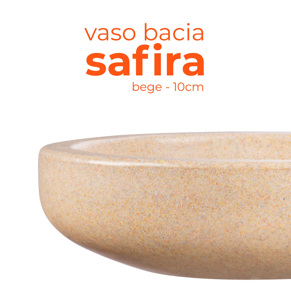 Vaso Bacia Safira Bege 10 Terrano