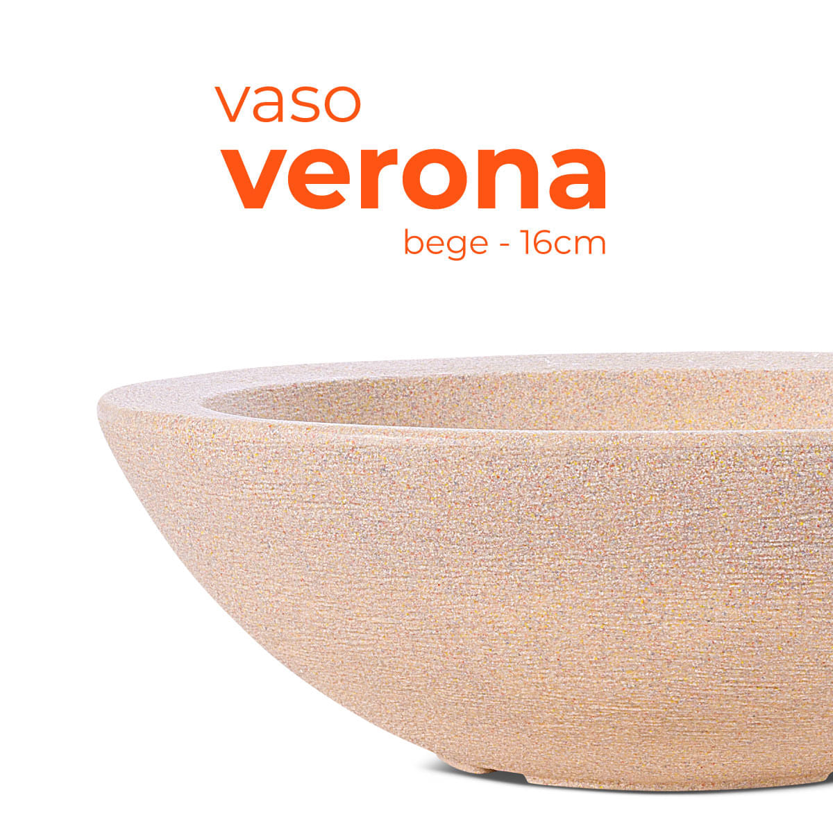 Vaso Bacia Verona Bege 16 Terrano