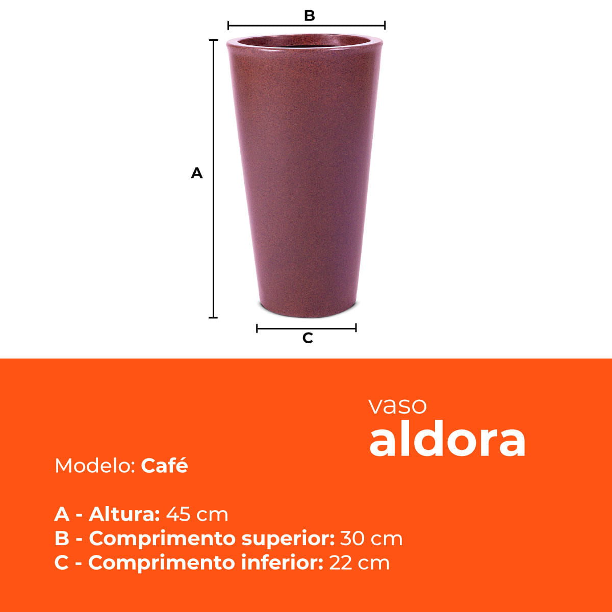 Vaso Aldora Café 45 Terrano