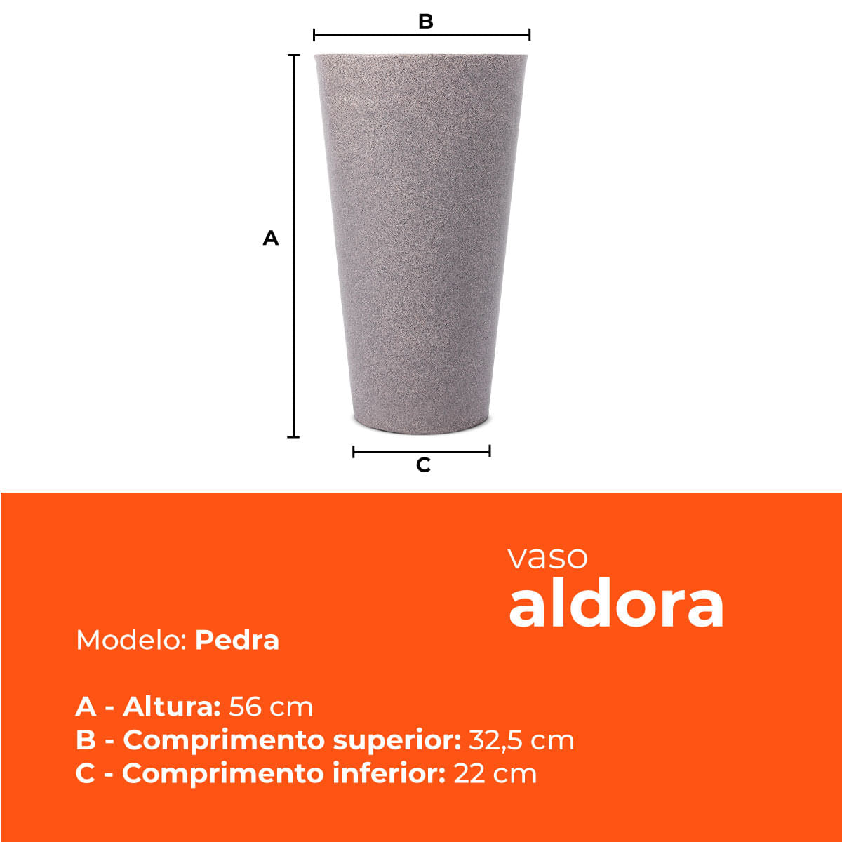 Vaso Aldora Pedra 56 Terrano