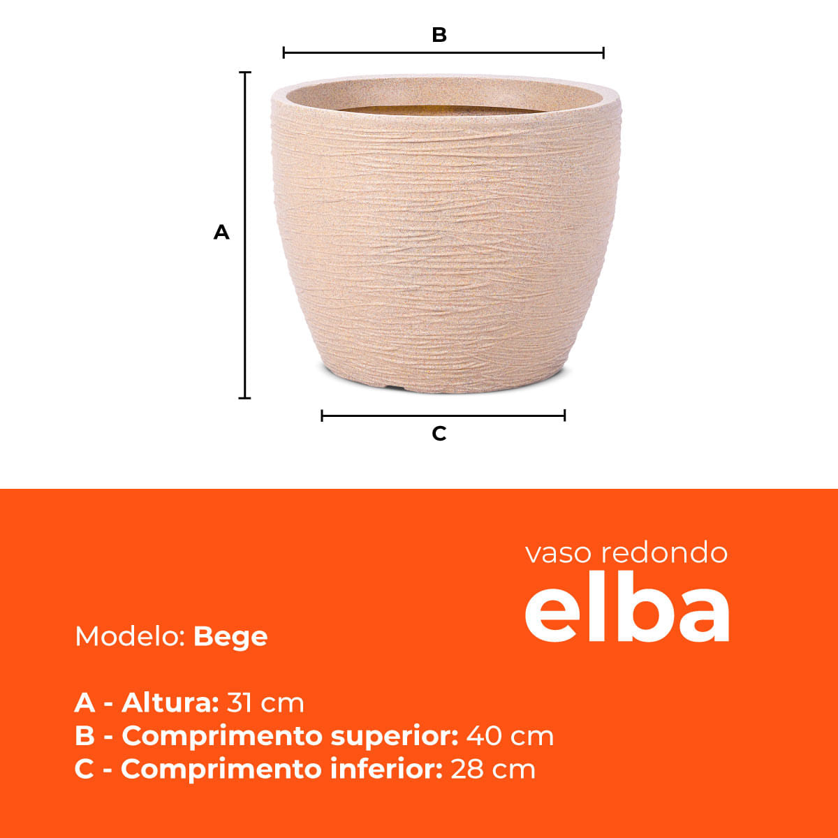 Vaso Elba Bege 31 Terrano