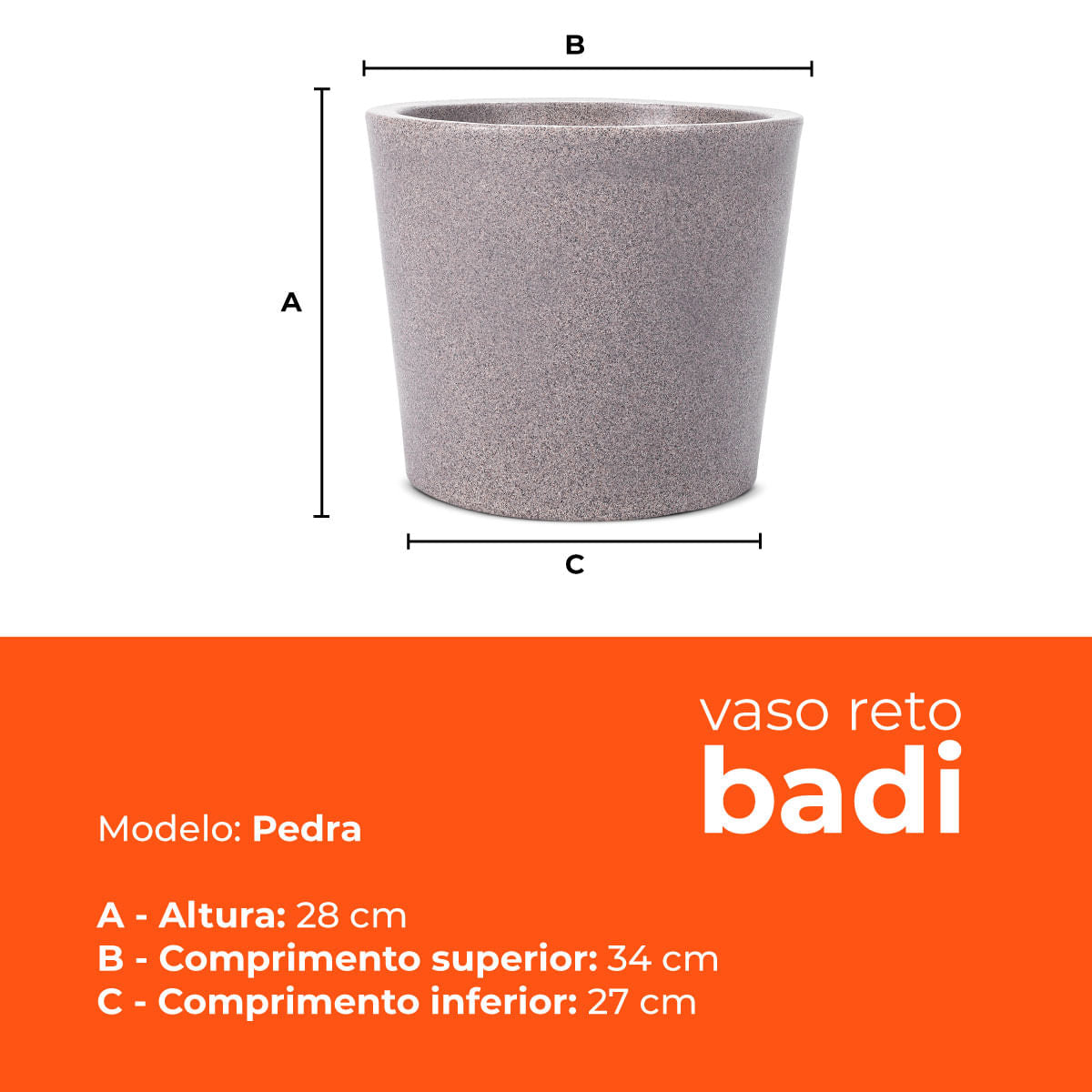 Vaso Badi Pedra 28Terrano