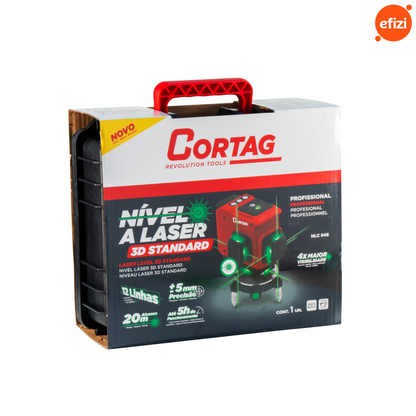 Nível Laser Verde 3D Standard - 12 Linhas