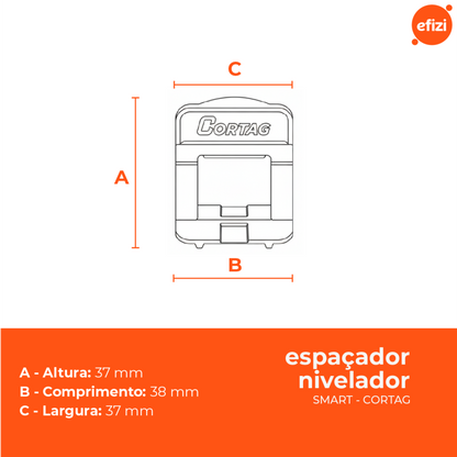 Espaçador Nivelador  1,5 mm SMART  C/ 500 PÇS