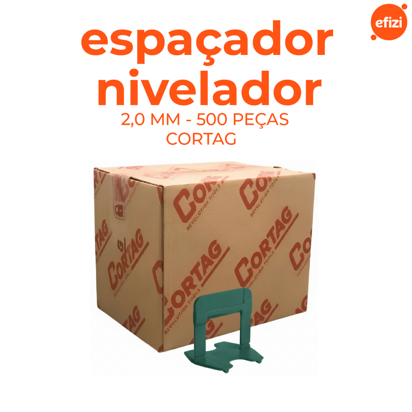 Espaçador Nivelador  2,0 mm  (VERDE) C/500 PÇS
