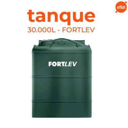 Tanque Polietileno 30.000L Verde (Alto) - Fortlev