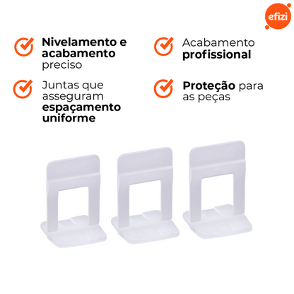 Espaçador Nivelador  Slim 1,0 mm  (TRANSPARENTE) C/1000 PÇS