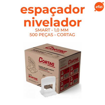 Espaçador Nivelador 1,0 mm Smart C/ 500 PÇS