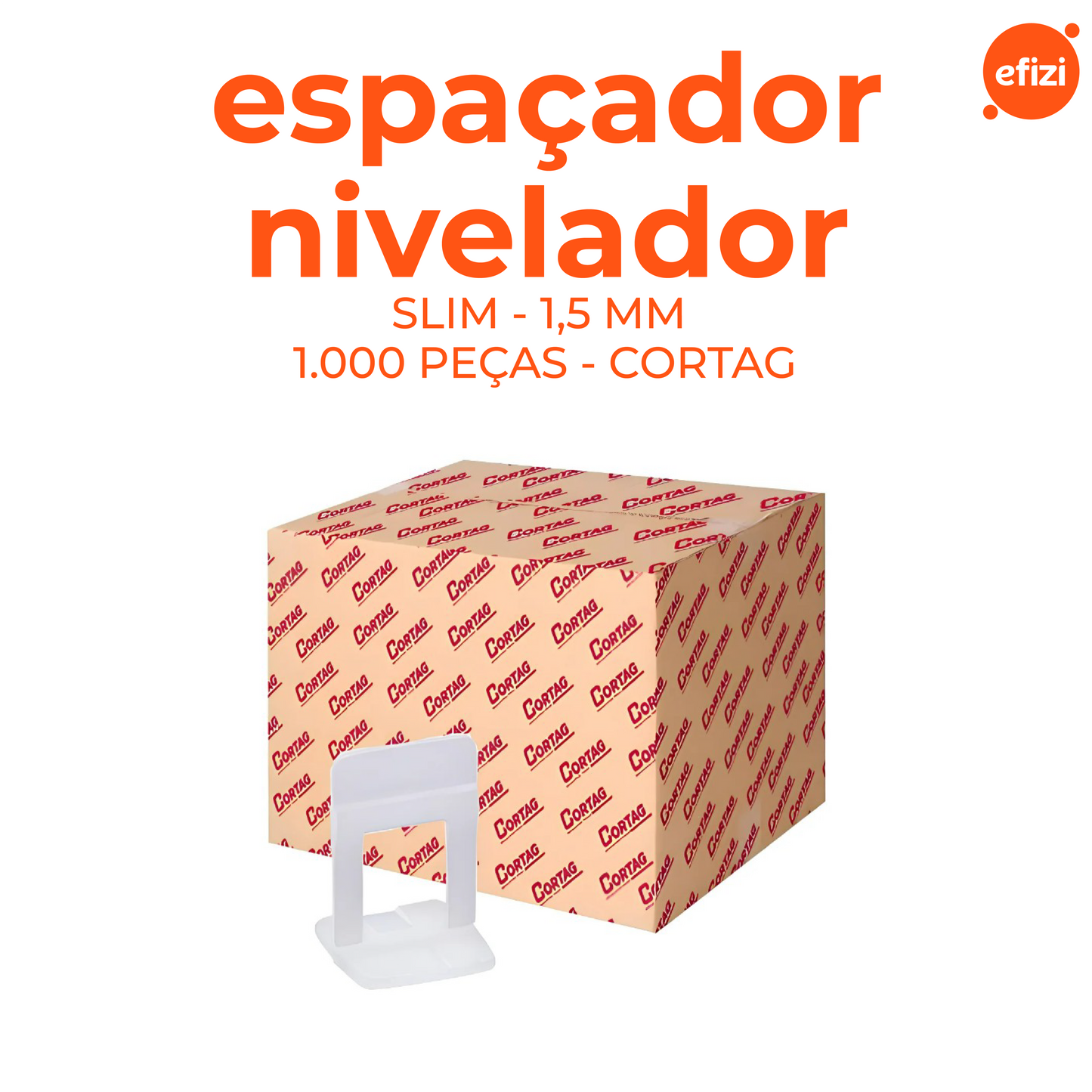 Espaçador Nivelador  Slim 1,5 mm  (TRANSPARENTE) C/1000 PÇS
