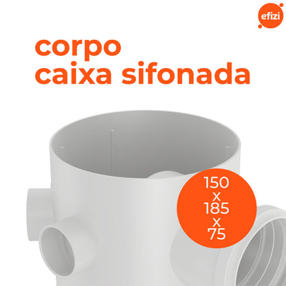 Corpo Caixa Sifonada 150x185x75 Fortlev