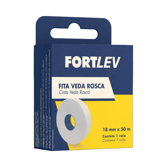 Fita Veda Rosca Fortlev 18mm X 50m