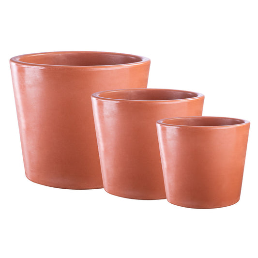 Jogo Vasos  3 Tamanhos Badi Terracota Terrano