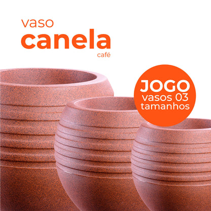 Jogo Vasos 3 Tamanhos Canela Café Terrano