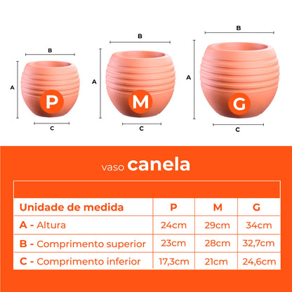 Jogo Vasos 3 Tamanhos Canela Terracota Terrano