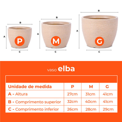 Jogo Vasos 3 Tamanhos Elba Bege Terrano