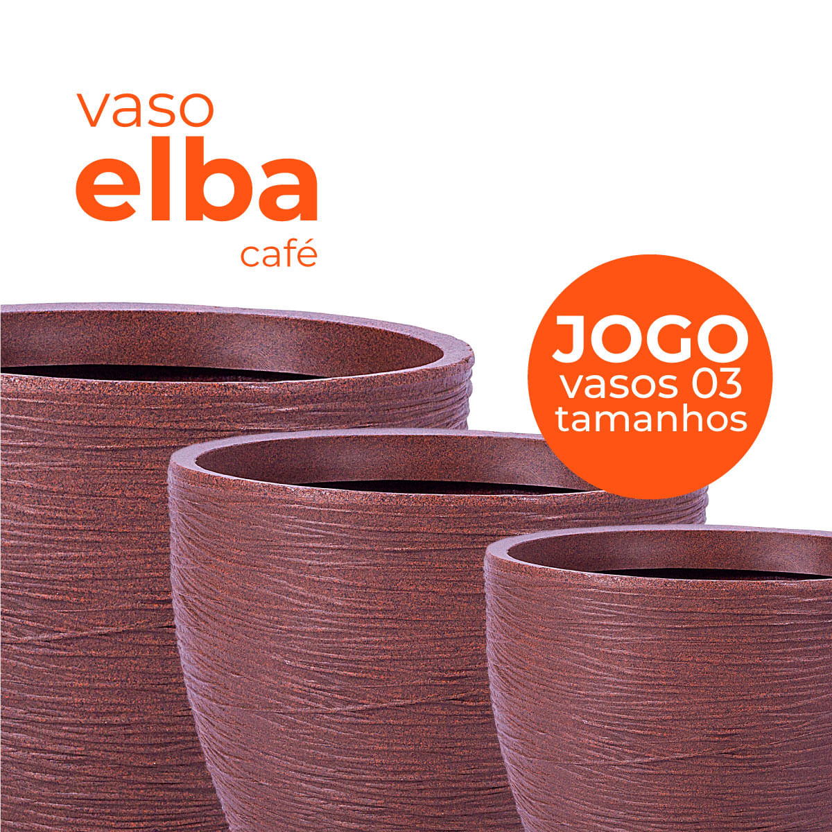 Jogo Vasos 3 Tamanhos Elba Café Terrano