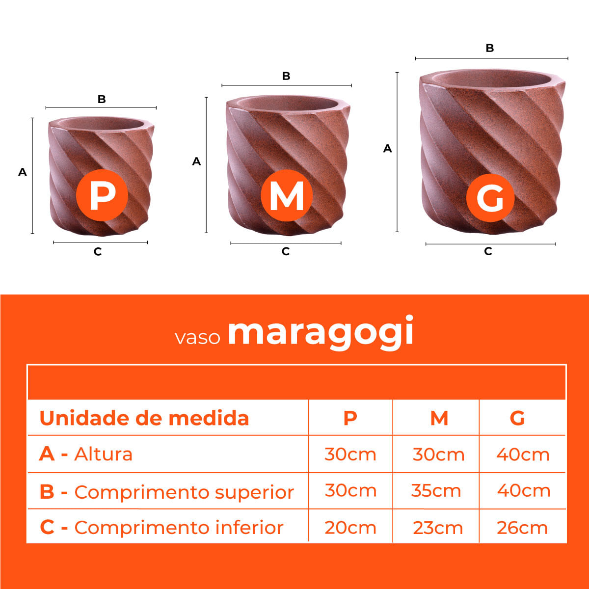 Jogo Vasos 3 Tamanhos Maragogi Café Terrano