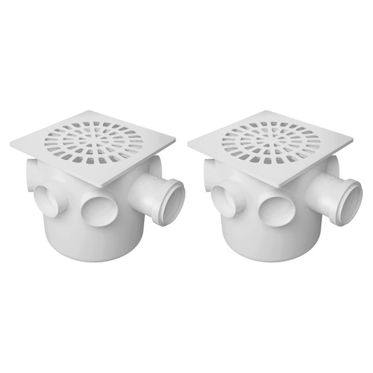 Kit 2 Caixas Sifonada Quadrada 150x150x50 Fortlev