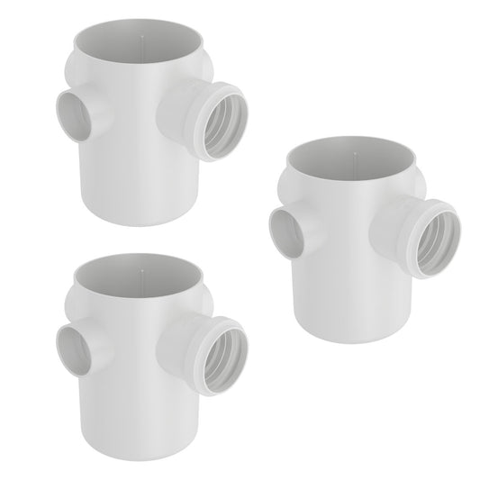 Kit 3 Corpos Caixa Sifonada 100x150x50 Fortlev