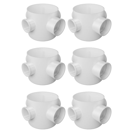 Kit 6 Corpos Caixa Sifonada 100x100x50 Fortlev