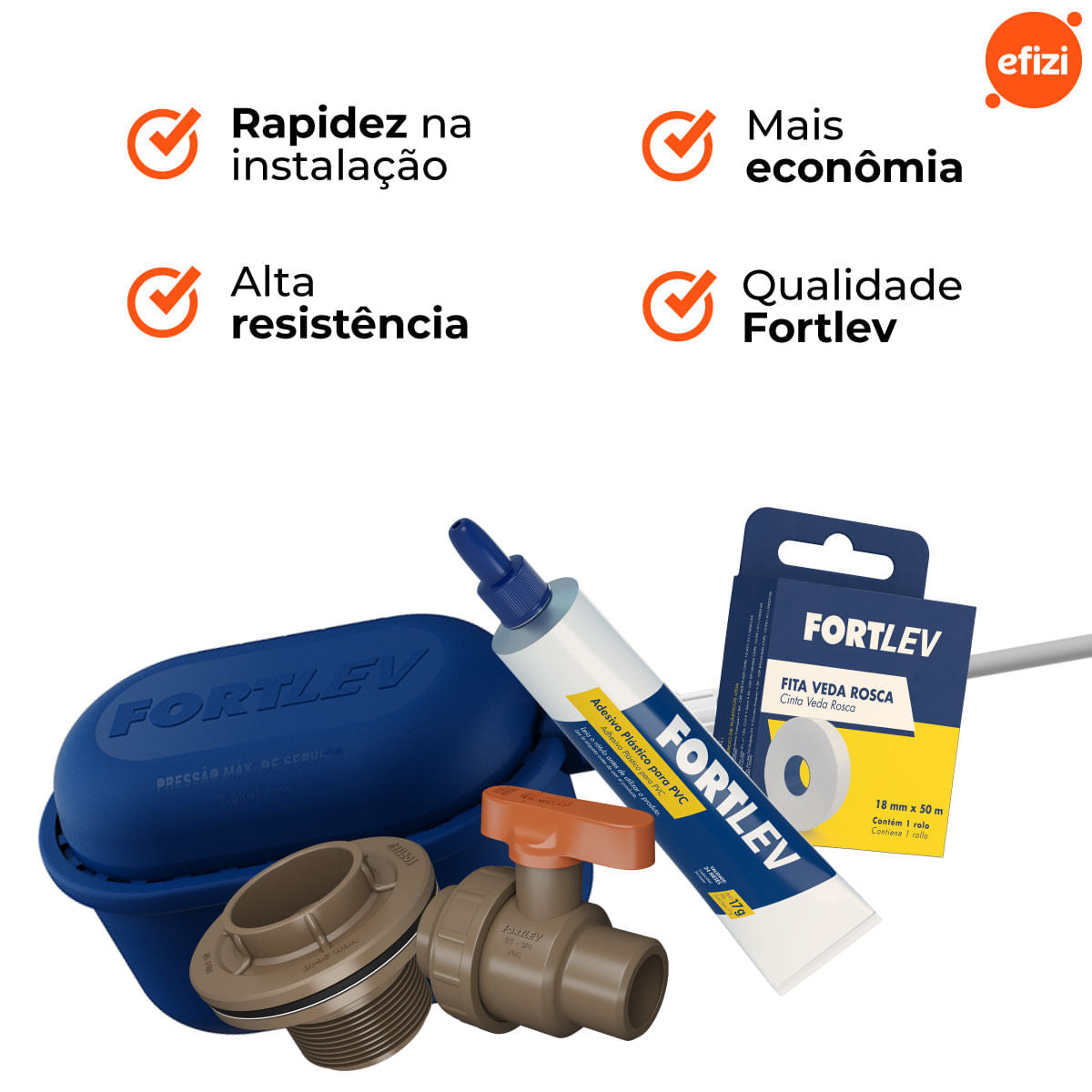 Kit Conexão Instalação Caixa d Água Com Torneira Boia