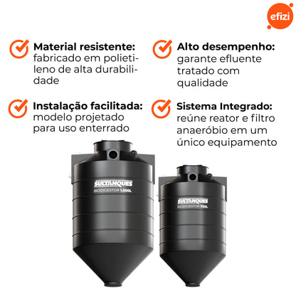 Biodigestor 750L/Dia Sultanques