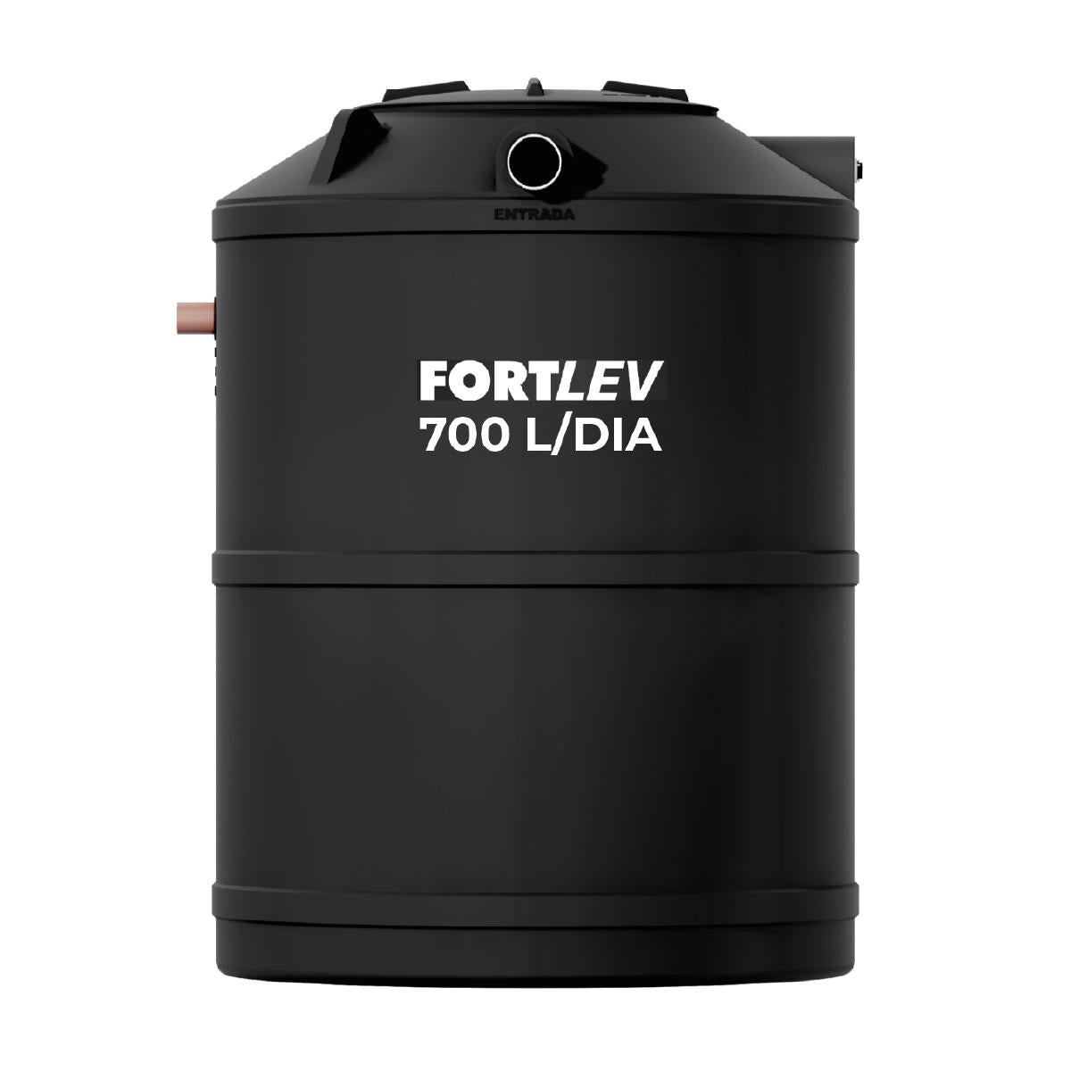 Fossa Séptica Biodigestor Max  SS (Solo e Superfície) 700L/Dia Preta Fortlev